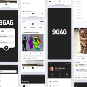 9GAG Redesign UI Kit