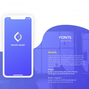 Moon Heart Free Adobe Xd UI Kit