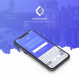 Moon Heart Free Adobe Xd UI Kit
