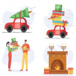 Christmas Free Illustration Pack