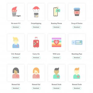 Digital Nomad Starter Icon Pack