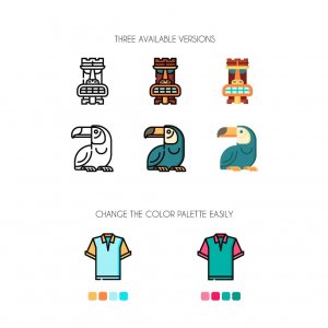 Tropical Icon Set