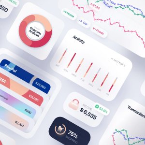 Finance Interface Elements for Sketch
