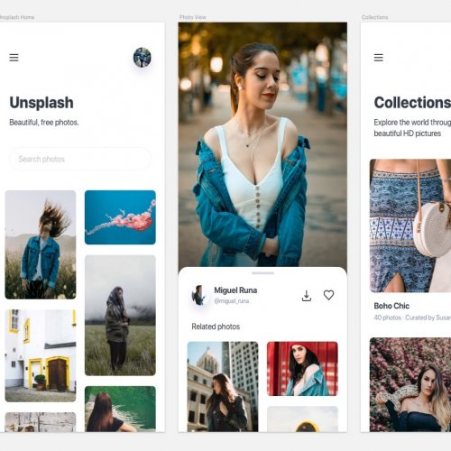 Unsplash App Redesign Concept - Design Anything