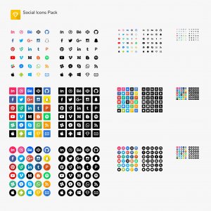 Extended Social Icon Pack