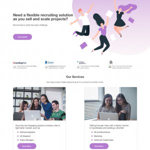 Recruitment Agency Free Landing Page