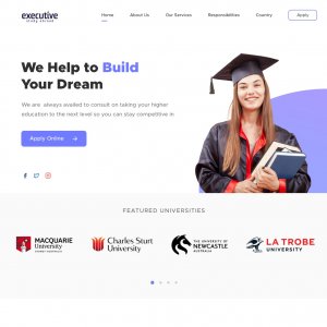 Executive Study - Free Landing Page
