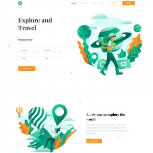 Tour and Travel Website for Figma