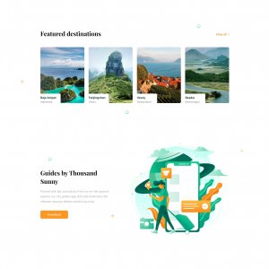 Tour and Travel Website for Figma