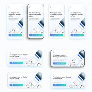 Flat Mobile Frames Mockups for Figma