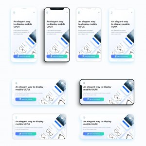 Flat Mobile Frames Mockups for Figma