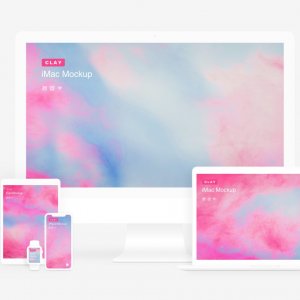 Clay — A free minimalist mockup kit