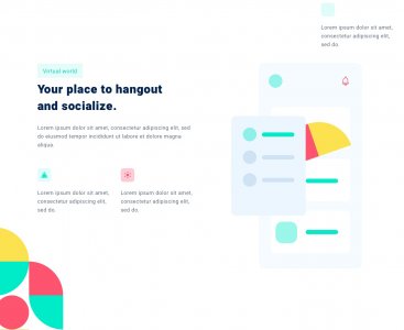 Social Meetup Landing Page for Sketch