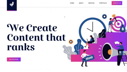 Digital Marketing Landing Page for Sketch