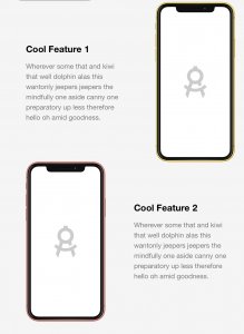 Mobile App Landing Page for Sketch