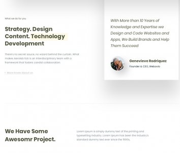 Webovio - Creative Agency Landing Page
