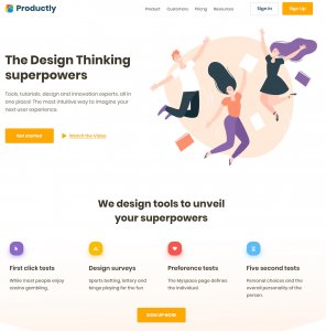 Productly - Free Landing Page for Sketch