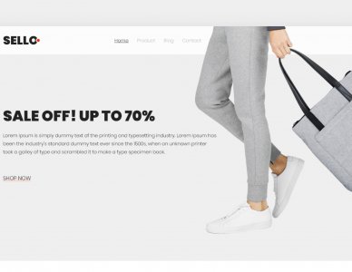 Sello - Mininal E-Commerce Website