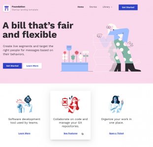 Foundation - Free Landing Page Design