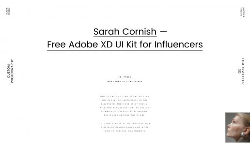 Fashion Influencer UI Kit for Adobe XD
