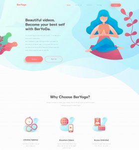 BerYoga - Yoga Landing Page