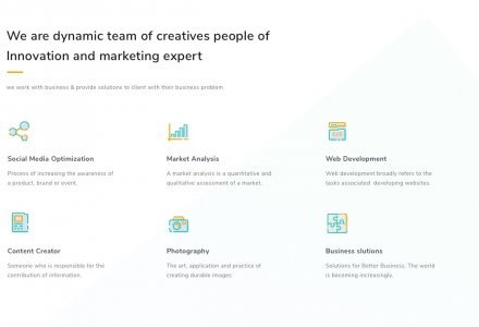 Creativoe Agency Landing Page