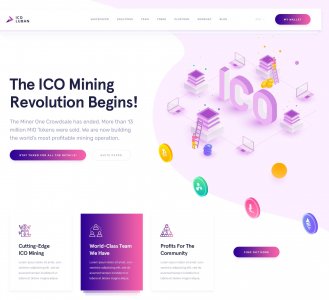 ICO and Mining Website