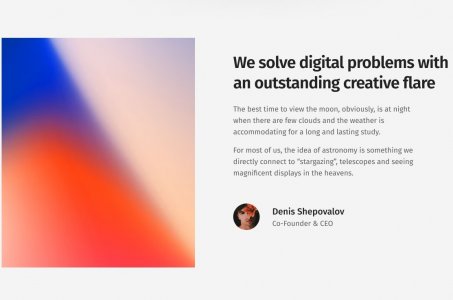 Gravity Agency Portfolio Template