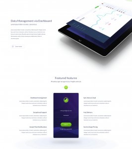 One Page App Landing Page