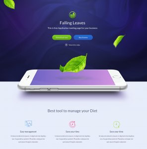 One Page App Landing Page