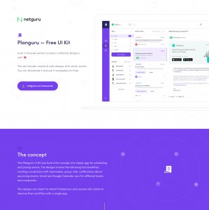 Planguru Free UI Kit