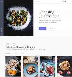 Foodly Landing Page