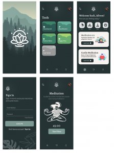 Medic Free Meditation App for Figma