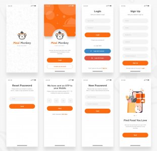 Food Delivery Free UI Kit for Adobe XD