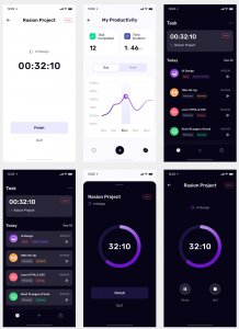 TimePad - Time Tracker Free UI Kit for Figma