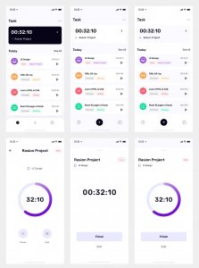 TimePad - Time Tracker Free UI Kit for Figma