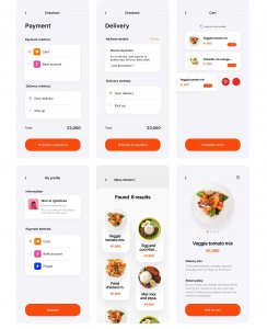 Food App Free UI Kit for Figma