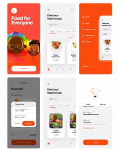 Food App Free UI Kit for Figma