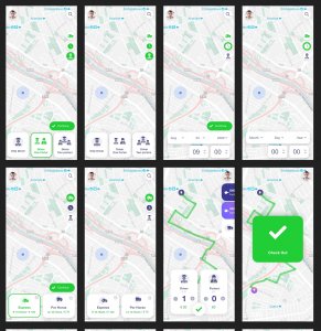 Delivery Truck App Free UI Kit for Adobe XD