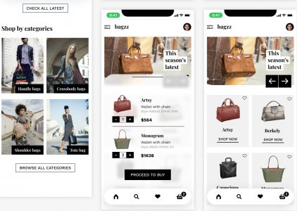 Bagzz - Free Shopping UI Kit for Figma