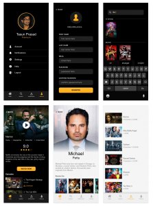 Photoplay Free UI Kit for Adobe XD