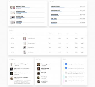 Dashboard Free UI Kit for Adobe XD