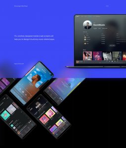 MusicBox Free UI Kit for Adobe XD