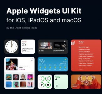 Apple Widgets UI Kit for Figma