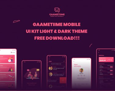 Gaametiime Free UI Kit for Figma