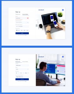 Sign Up Onboarding Free UI Kit for Adobe XD