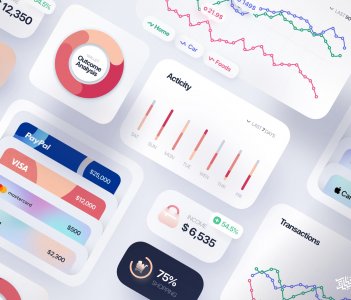 Finance Interface Elements for Sketch