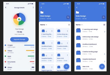 G-Drive Free UI Kit for Figma