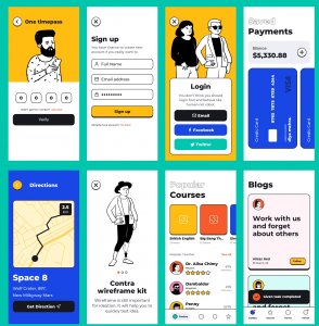 Contra - Open Source Wireframe Kit