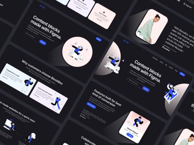 Blockbox Wireframe UI Kit for Figma